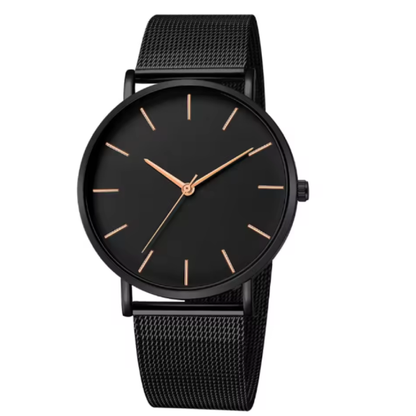 Montre Ultra Mince Homme en Acier Inoxydable